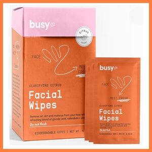 Busy Co Carifying Citrus Facial Wipes